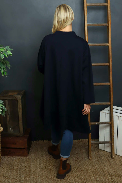 Ernestina Button Jacket Navy - Image 4