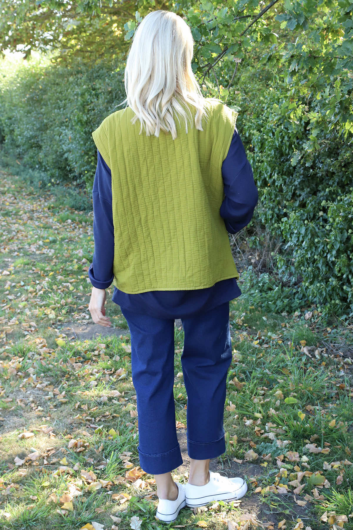 Agatha Cotton Padded Gilet Moss