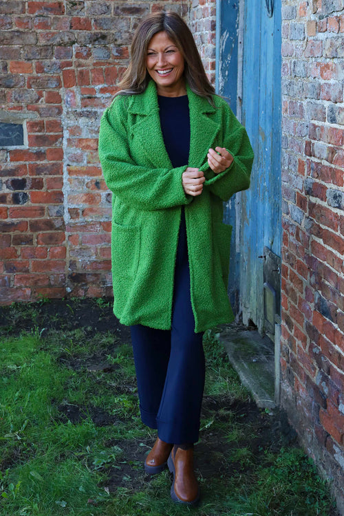 Brynne Boucle Jacket Green