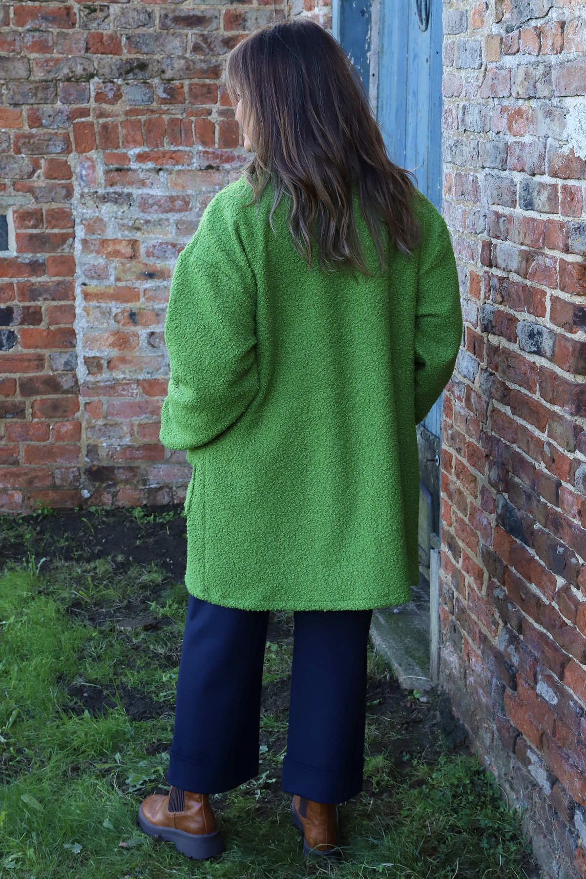 Brynne Boucle Jacket Green