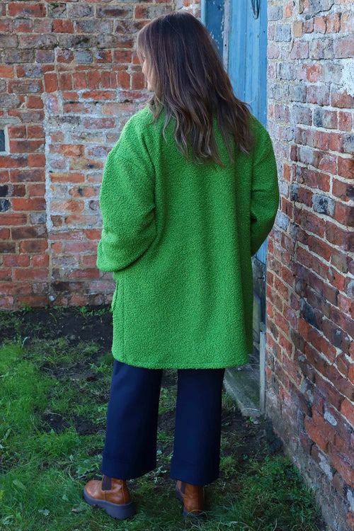 Brynne Boucle Jacket Green - Image 4