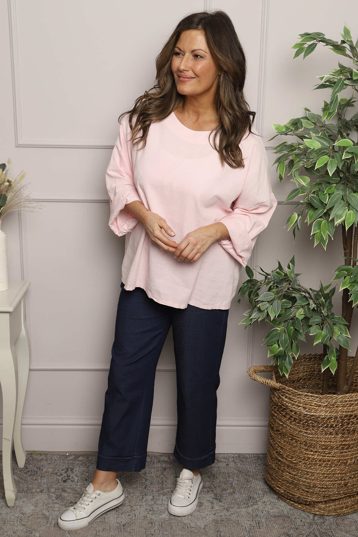 Danita Needlecord Top Pink