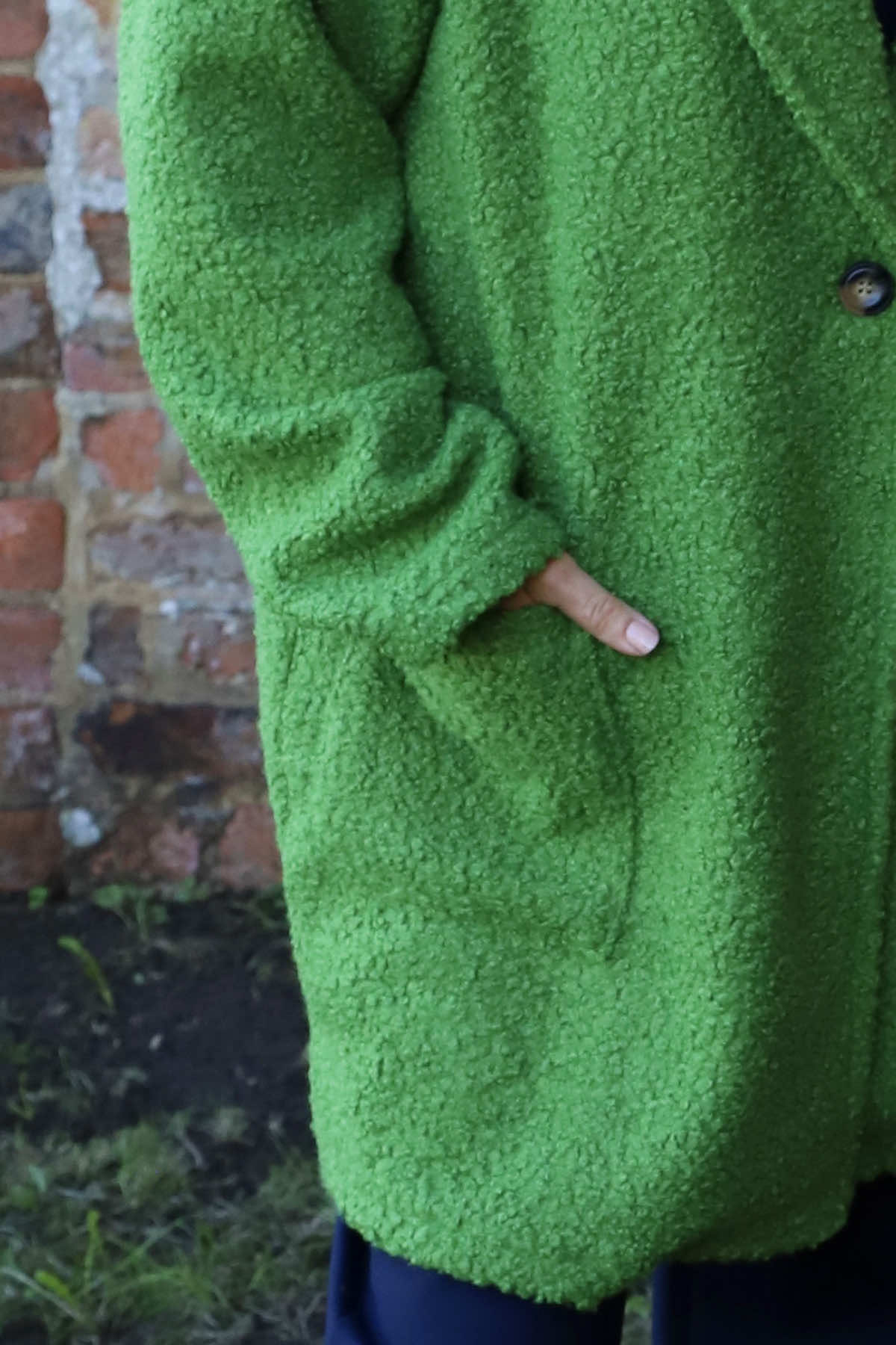 Brynne Boucle Jacket Green