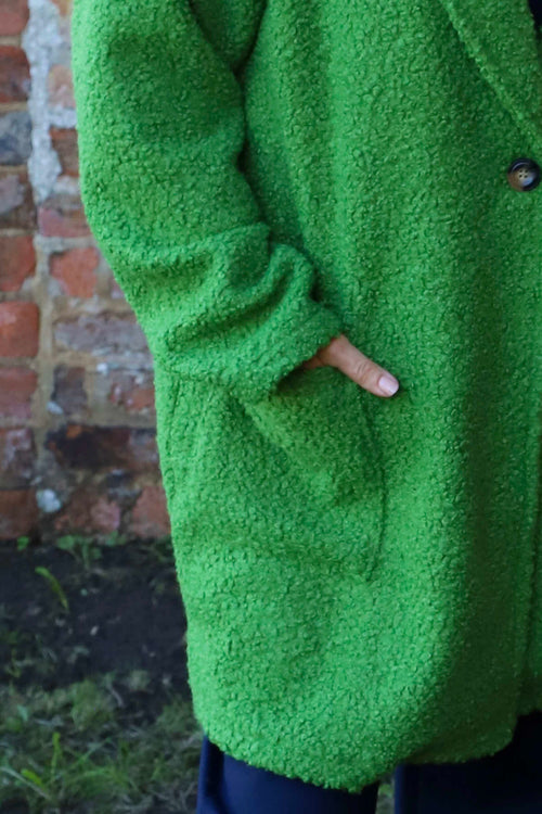 Brynne Boucle Jacket Green - Image 3