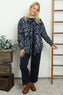 Katana Leopard Cotton Jacket Navy