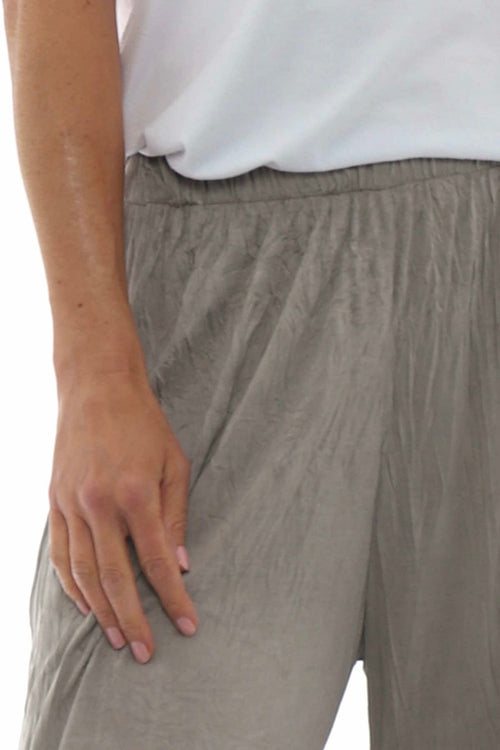 Charissa Crinkle Trousers Mocha - Image 5