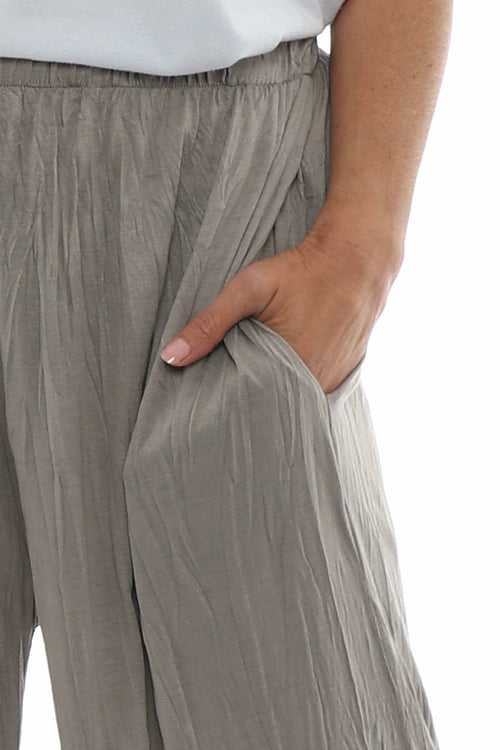 Charissa Crinkle Trousers Mocha - Image 6