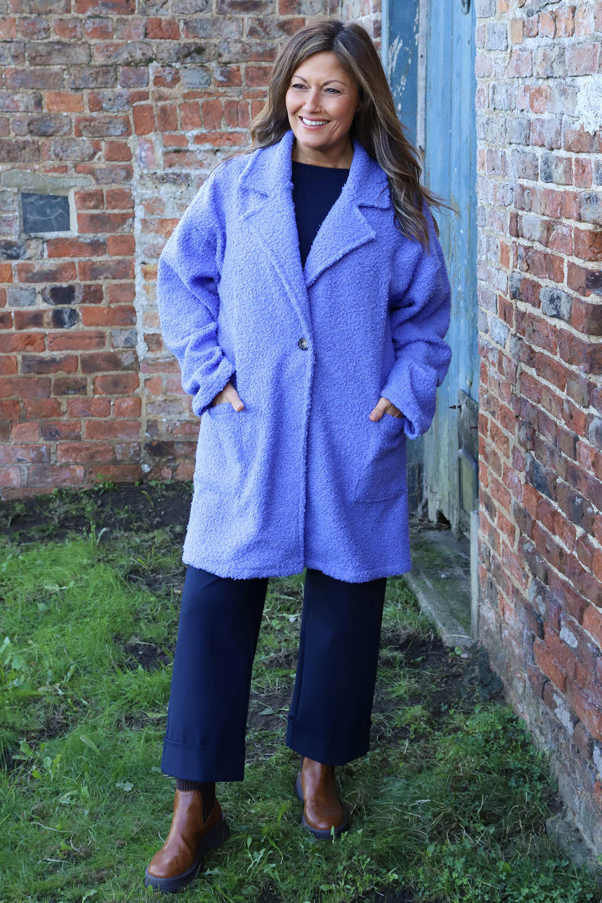 Brynne Boucle Jacket Lavender