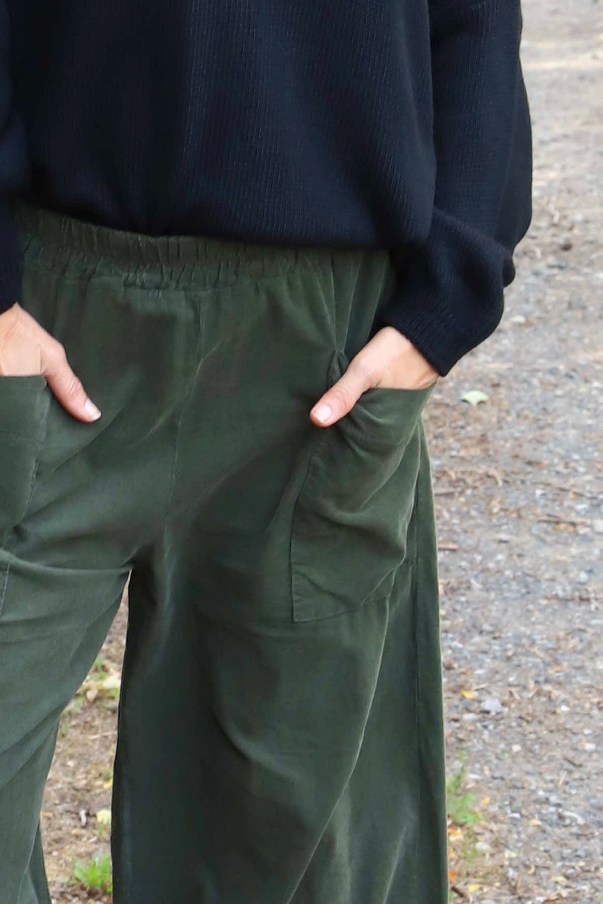 Primrose Needlecord Trousers Khaki