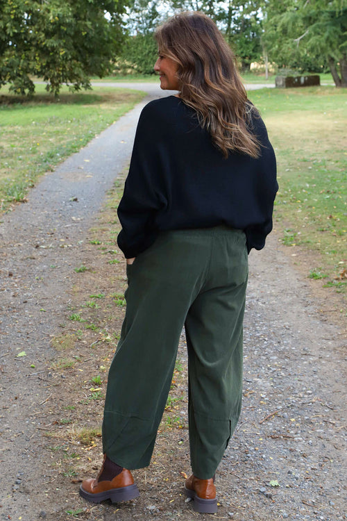 Primrose Needlecord Trousers Khaki - Image 4