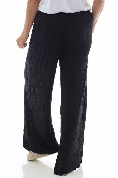 Charissa Crinkle Trousers Black - Image 7