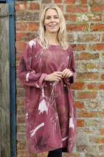 Junia Print Needlecord Tunic Plum Plum - Junia Print Needlecord Tunic Plum