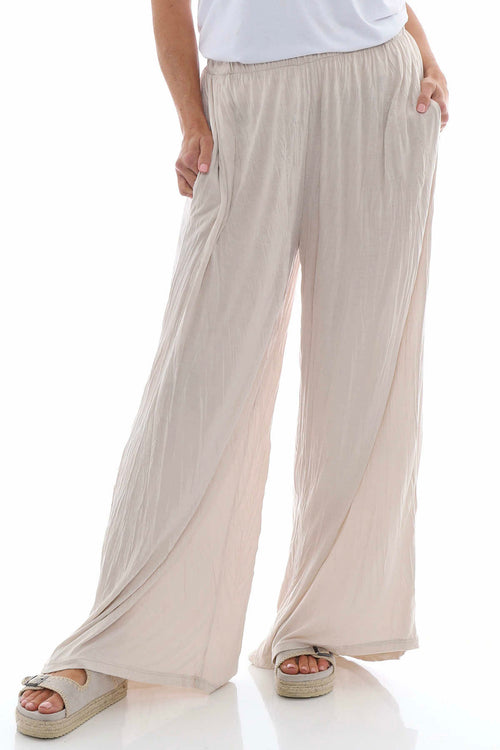 Charissa Crinkle Trousers Stone - Image 5