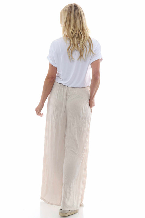 Charissa Crinkle Trousers Stone - Image 7