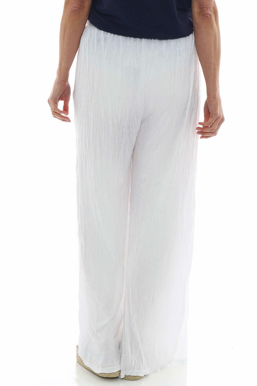 Charissa Crinkle Trousers White - Image 7