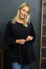 Alfreda Sweatshirt Black Black - Alfreda Sweatshirt Black