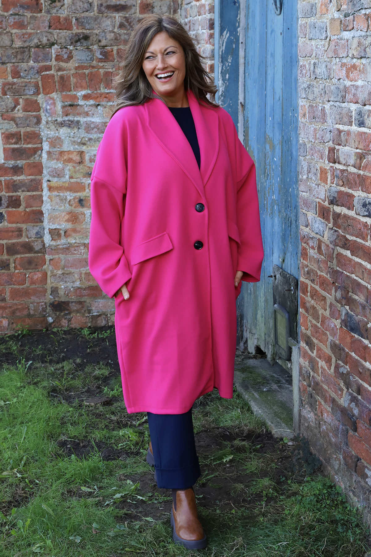Helen Coat Fuchsia