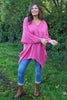 Paulina V-Neck Knitted Jumper Fuchsia
