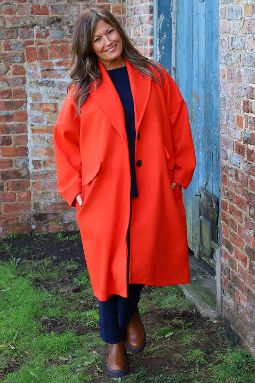 Helen Coat Orange