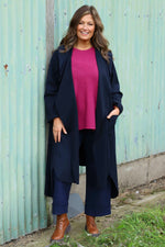 Constance Hooded Jacket Navy Navy - Constance Hooded Jacket Navy