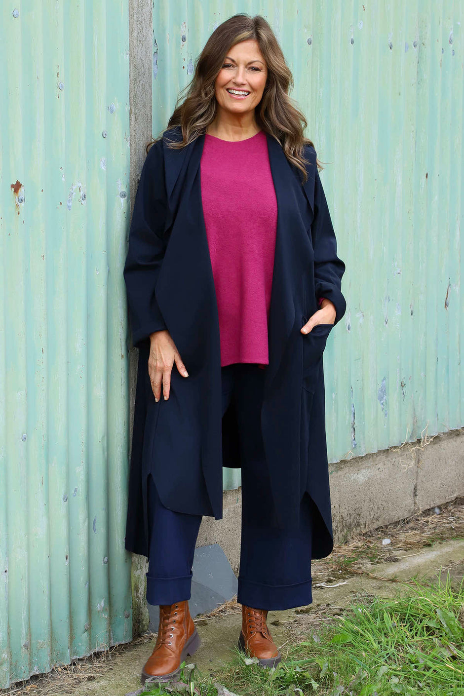 Constance Hooded Jacket Navy
