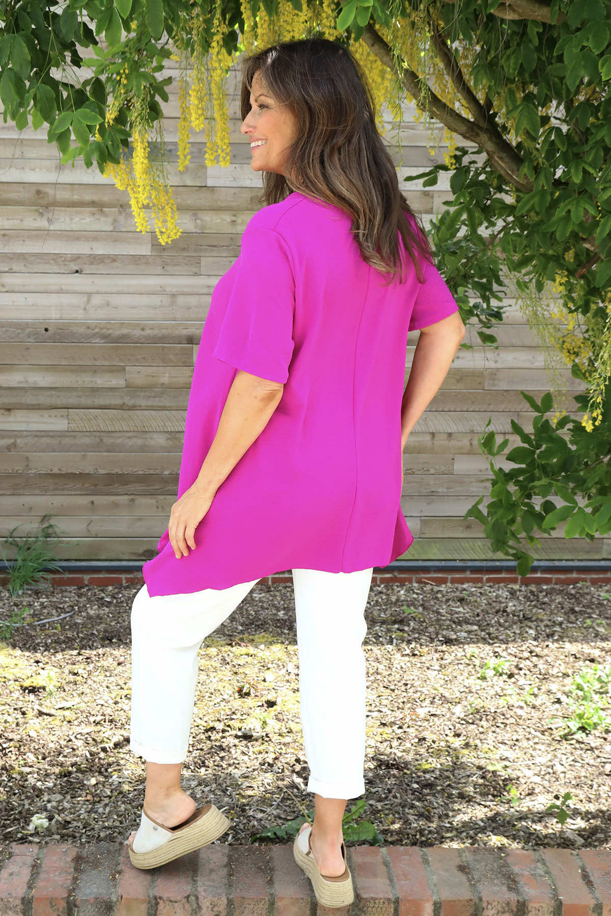 Loreleigh Dipped Side Top Purple