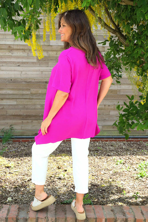 Loreleigh Dipped Side Top Purple - Image 4