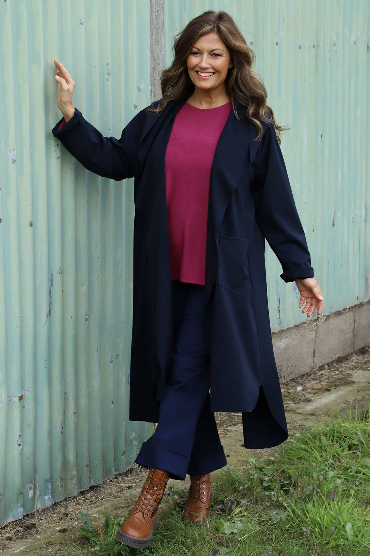 Constance Hooded Jacket Navy