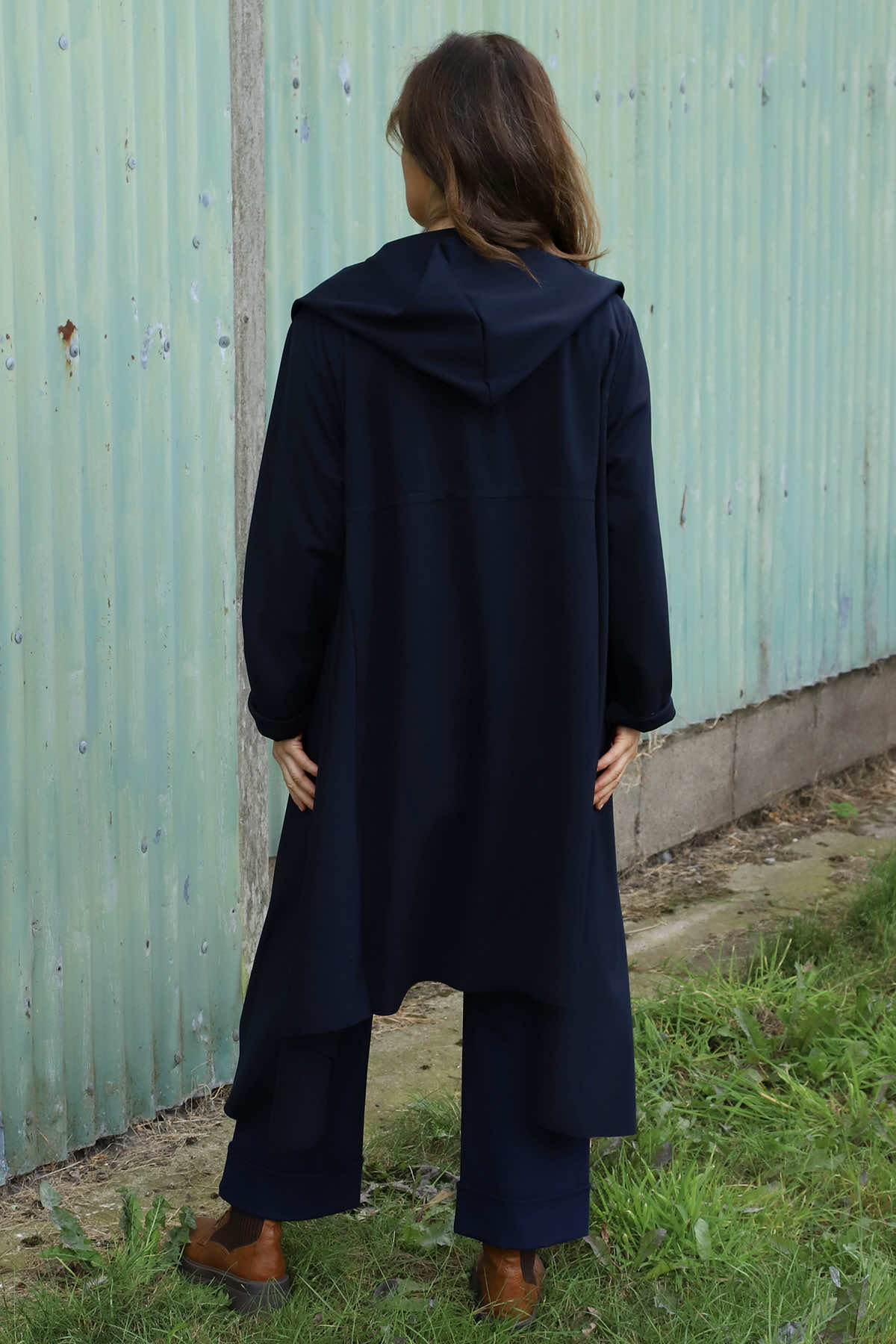 Constance Hooded Jacket Navy