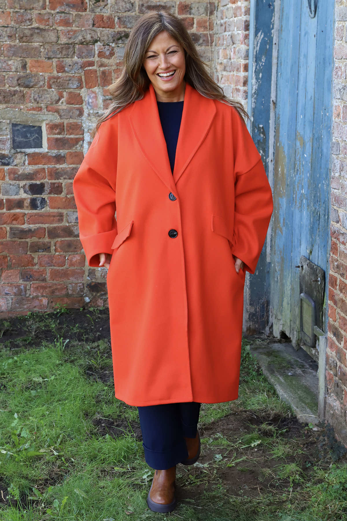 Helen Coat Orange