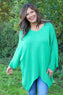 Paulina V-Neck Knitted Jumper Emerald