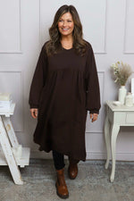 Eliza Cotton Dress Cocoa Cocoa - Eliza Cotton Dress Cocoa