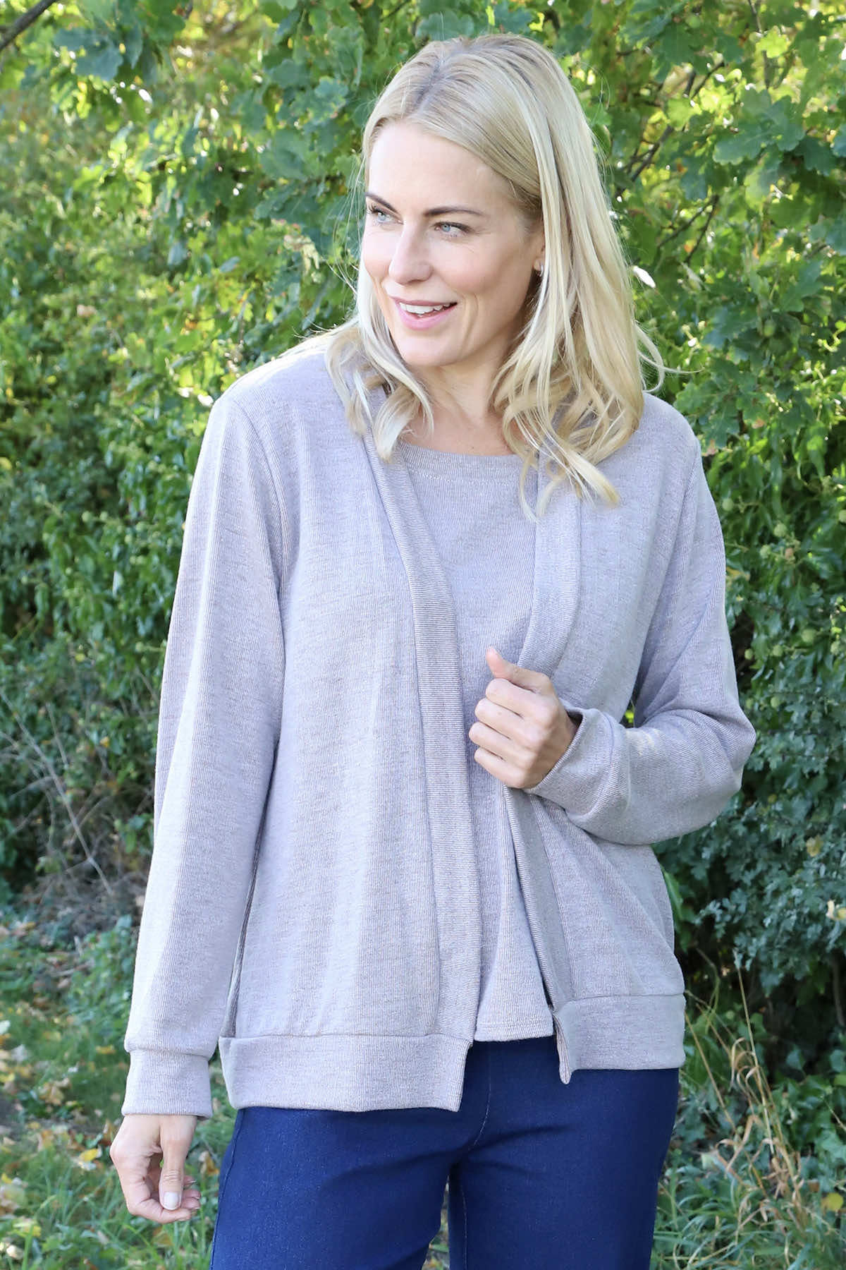 Evianna Knitted Top Mocha