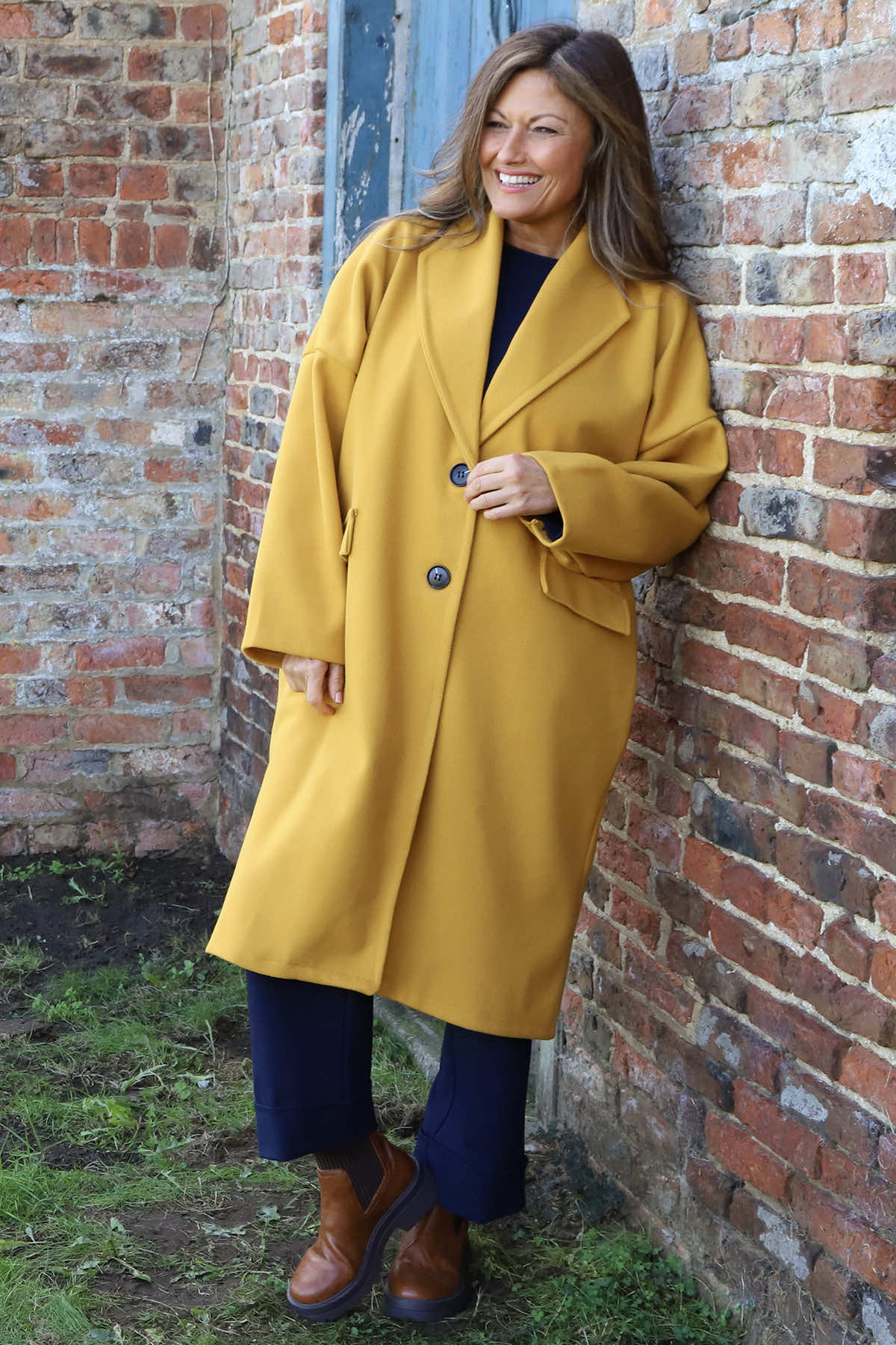Helen Coat Yellow