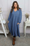 Eliza Cotton Dress Blue