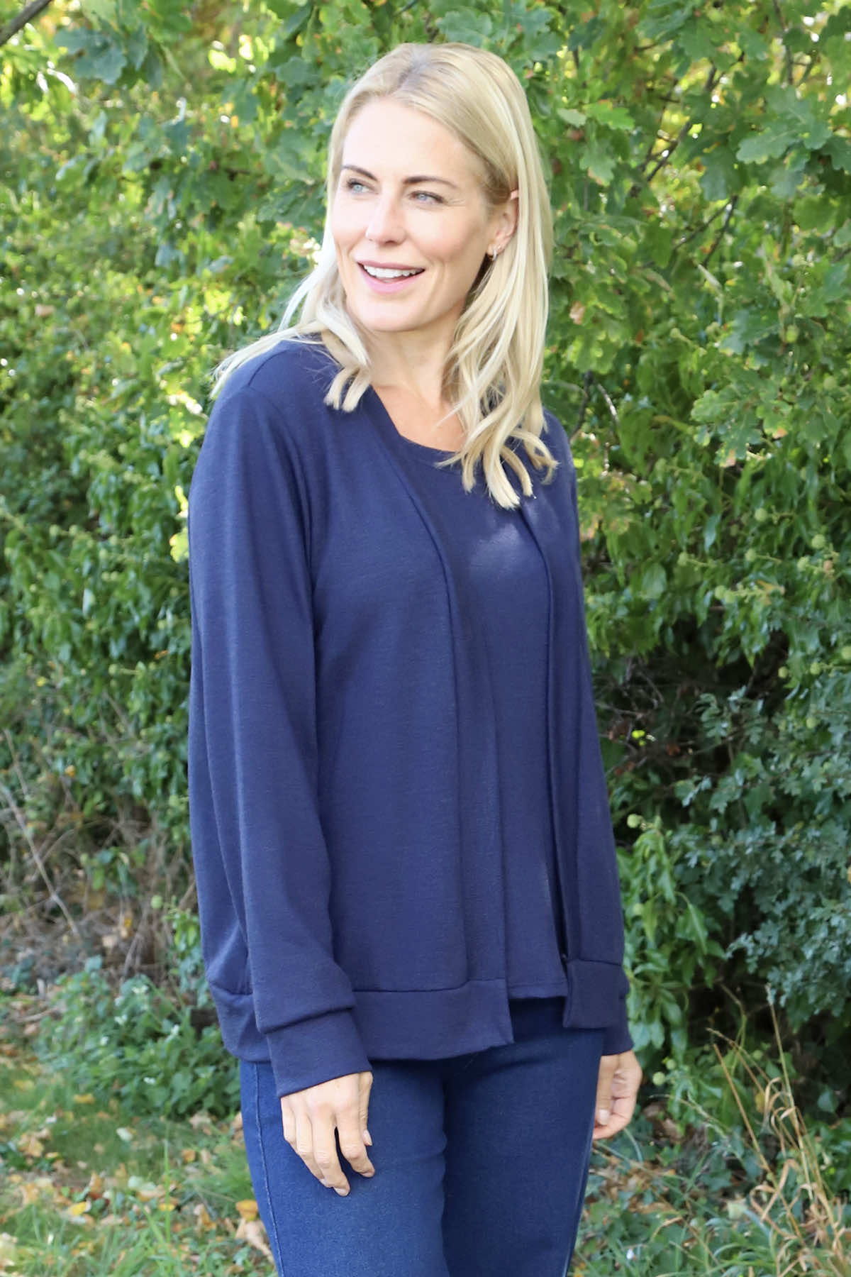 Evianna Knitted Top Navy