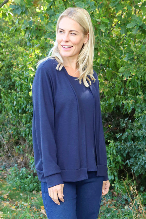 Evianna Knitted Top Navy