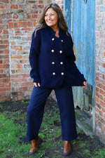Belinda Knitted Cardigan Navy Navy - Belinda Knitted Cardigan Navy