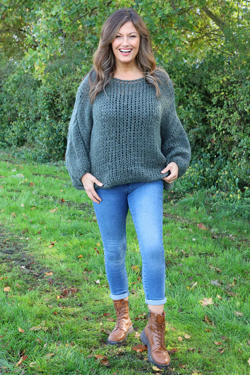 Ziva Knitted Jumper Khaki
