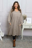Eliza Cotton Dress Mocha
