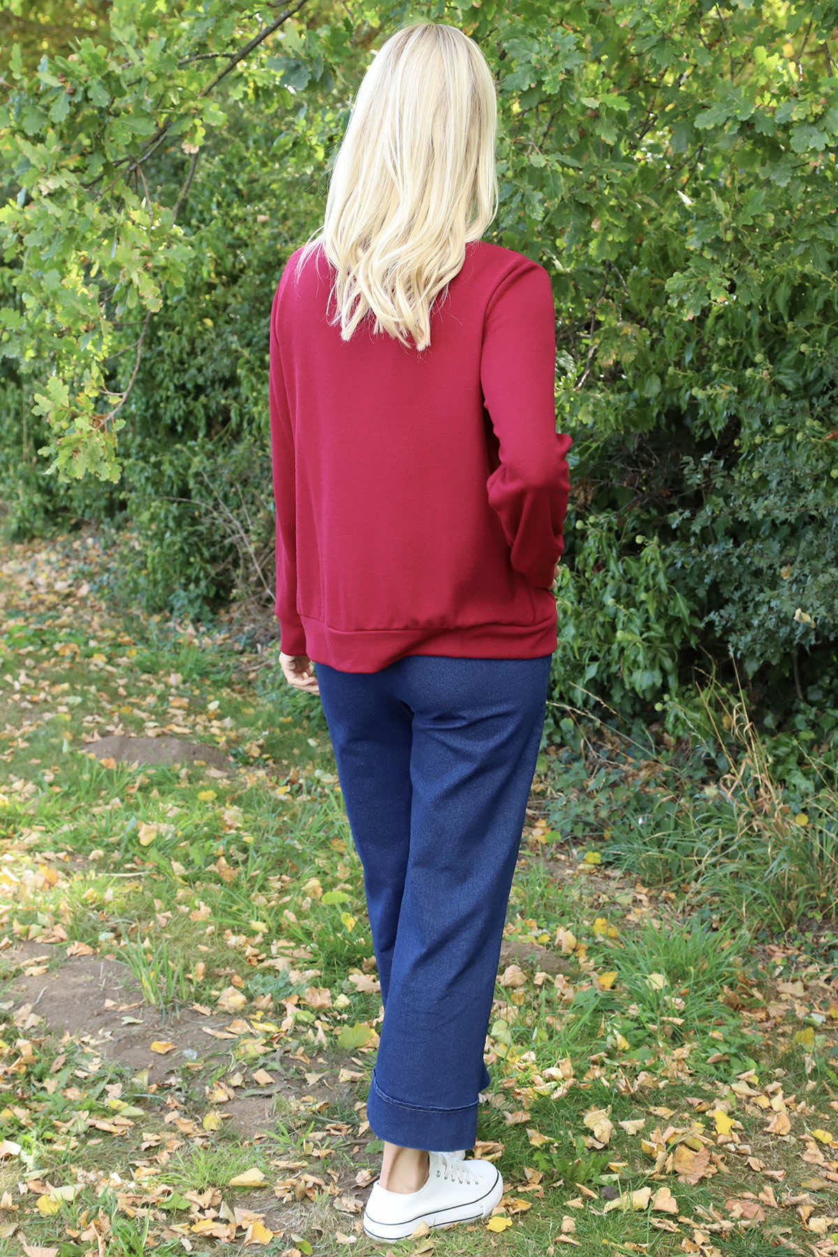 Evianna Knitted Top Wine