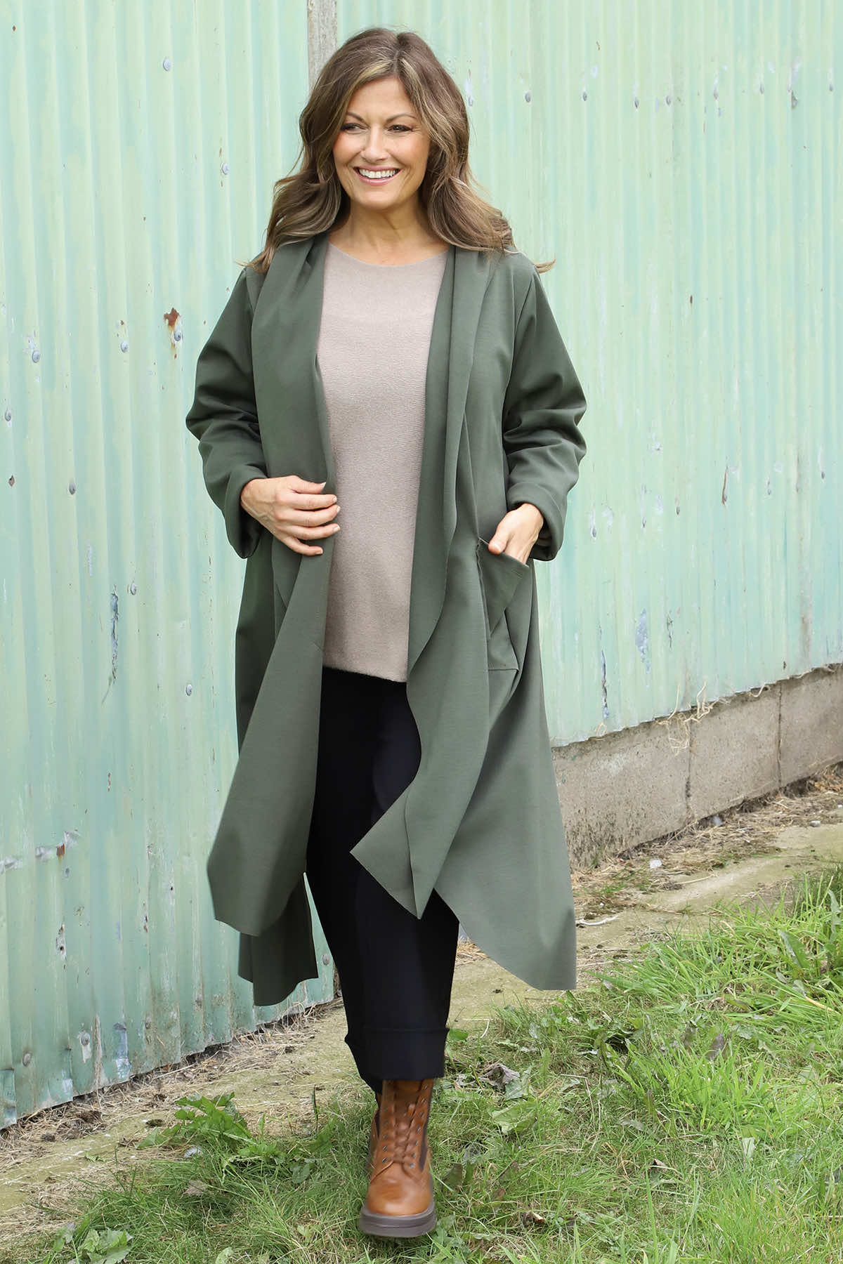 Constance Hooded Jacket Khaki