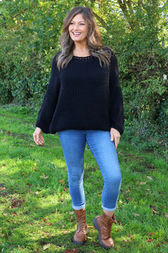 Ziva Knitted Jumper Black
