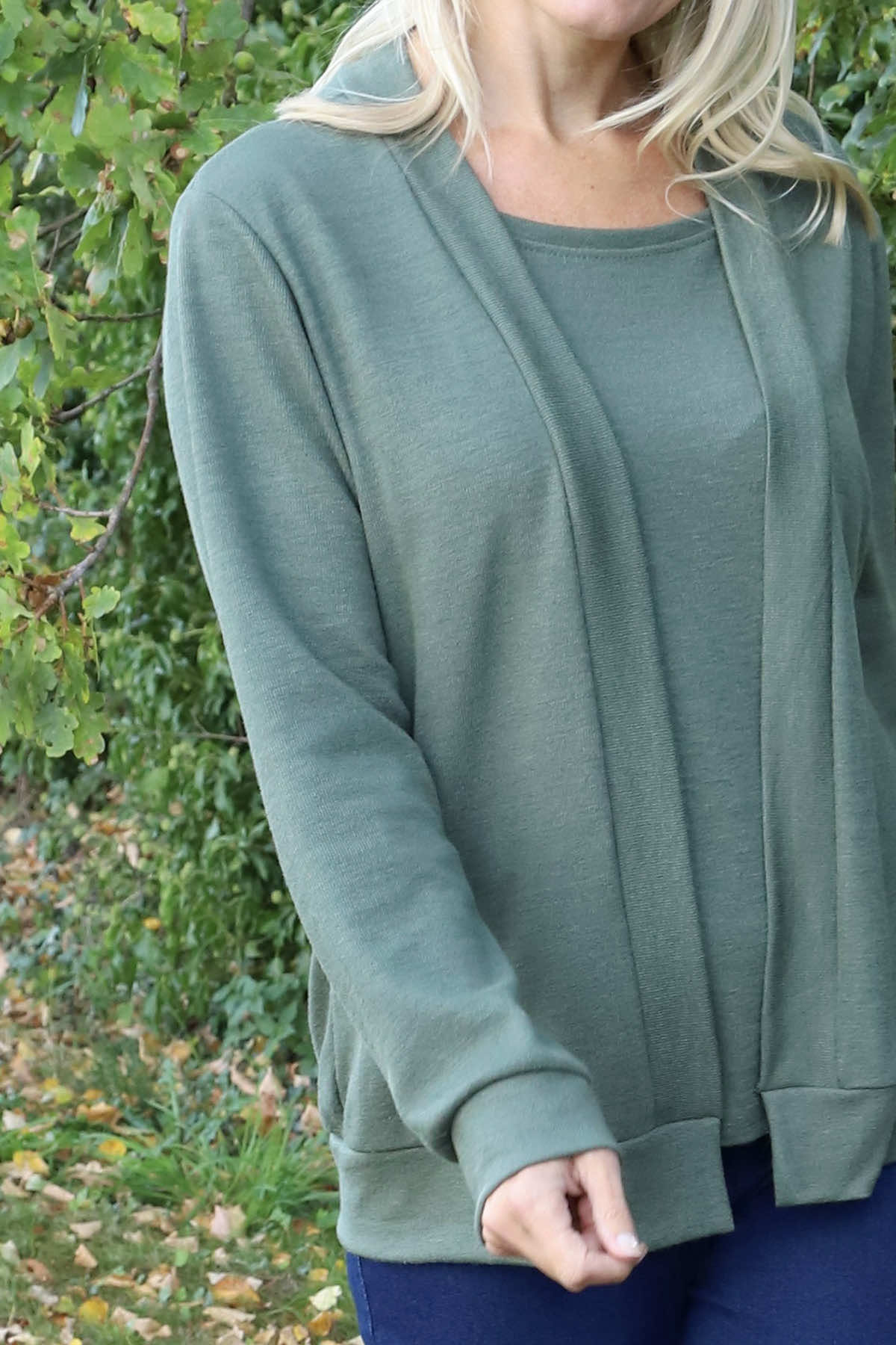 Evianna Knitted Top Khaki