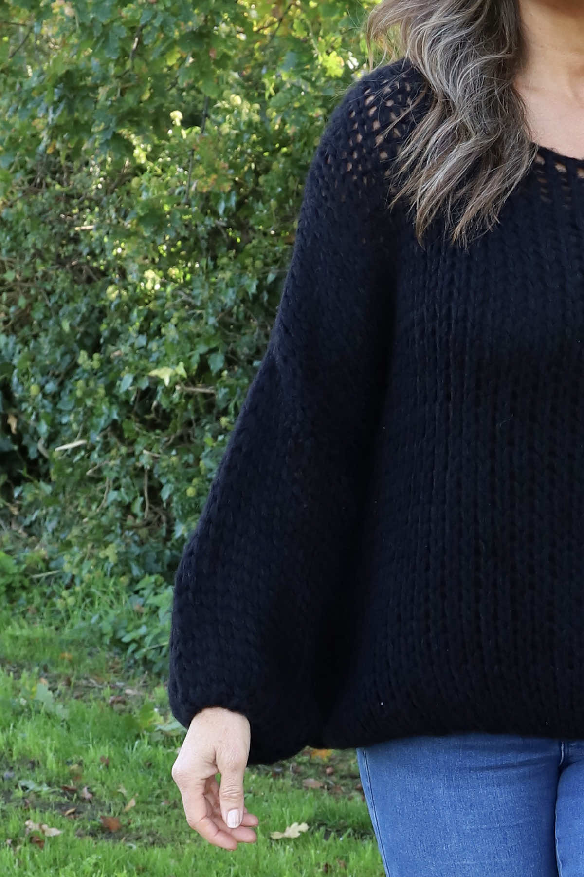 Ziva Knitted Jumper Black