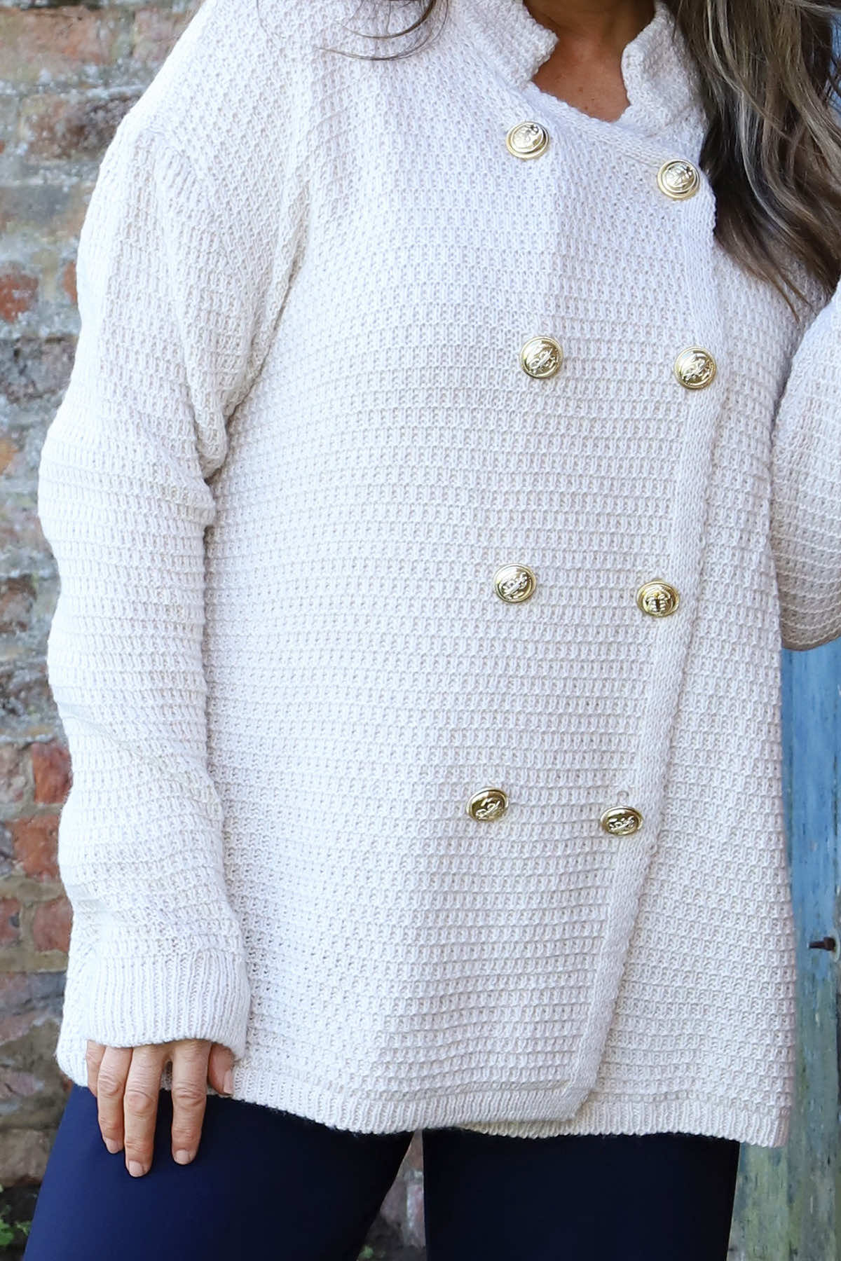 Belinda Knitted Cardigan Stone