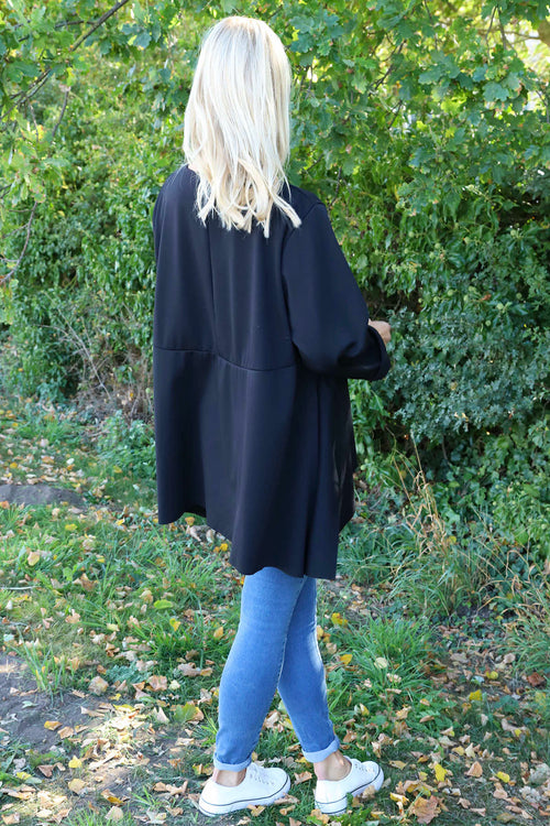 Shannon Seam Detail Top Black - Image 4