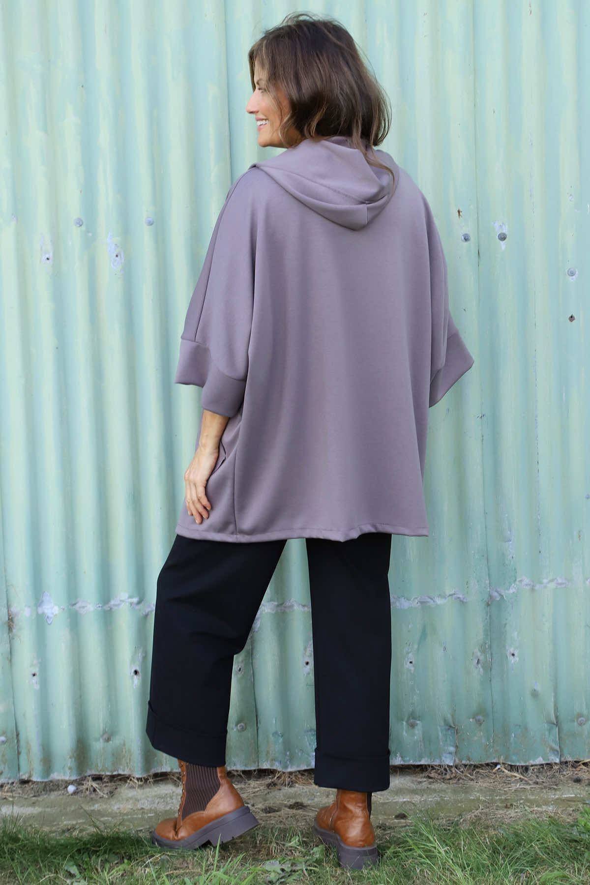 Marjorie Zip Hooded Jacket Mocha