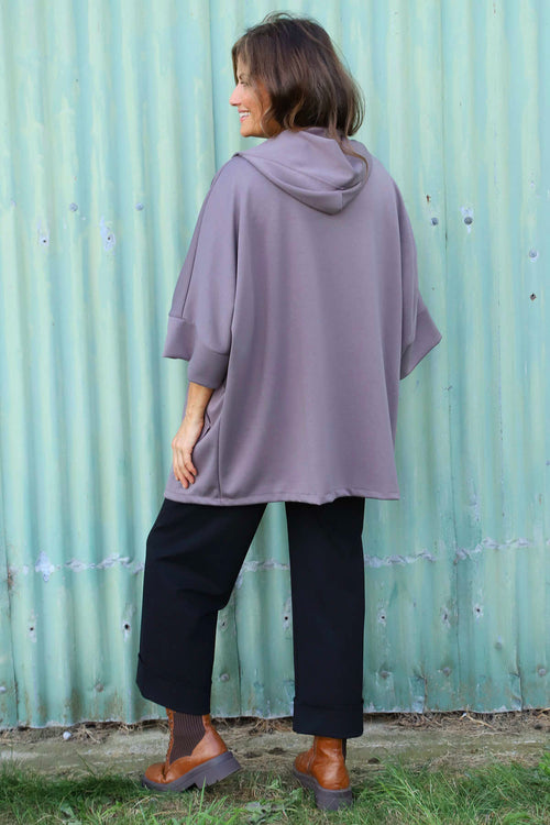 Marjorie Zip Hooded Jacket Mocha - Image 4