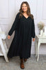 Eliza Cotton Dress Black